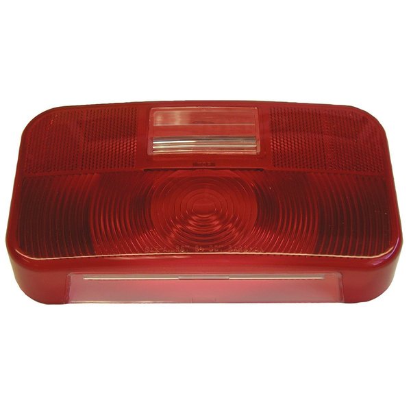 Peterson Manufacturing Replacement Lens For Peterson Trailer Light Part Number 25924 Rectangular Red V25924-25